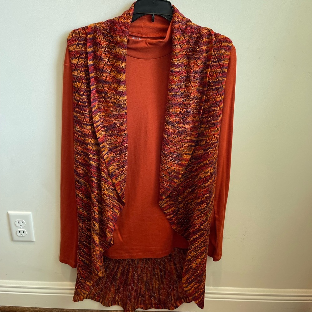 Kim Rodgers Turtleneck Vest Set